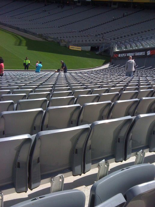 Seating: In the new East Stand.