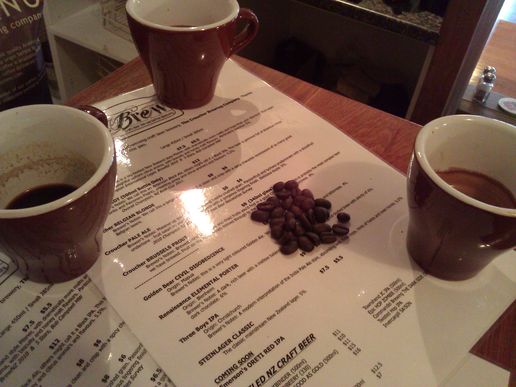 Cupping session: Trying the new brews at Croucher's bar